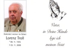 Lorenz-Troll-Sterbebildchen